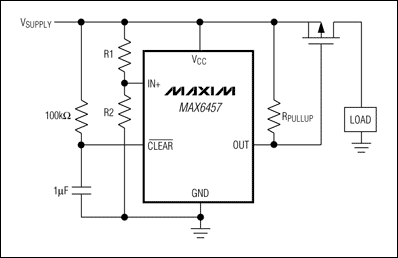 圖2. 當監(jiān)控電路檢測到過壓情況時，p溝道MOSFET斷開電源。