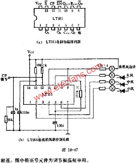 LT156時序控制電路的應用電路圖  www.greenbey.cn