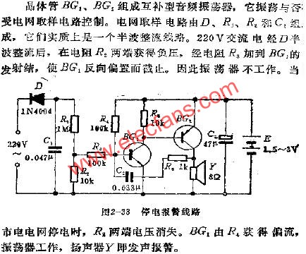 停電報(bào)警電路  www.greenbey.cn
