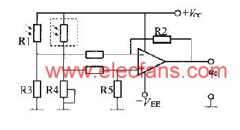 帶材跑偏檢測器測量電路 www.greenbey.cn