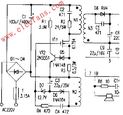 亞超聲波接收放大電路 www.greenbey.cn