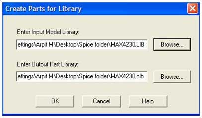 從Create Parts窗口開(kāi)始建立Spice模型符號(hào)