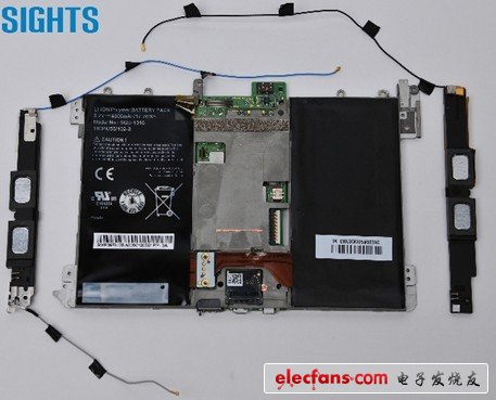 天線模組近觀，為Playbook LTE的新設(shè)計(jì)