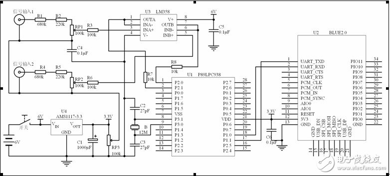 解讀智能藍牙虛擬示波器系統(tǒng)整體電路設計