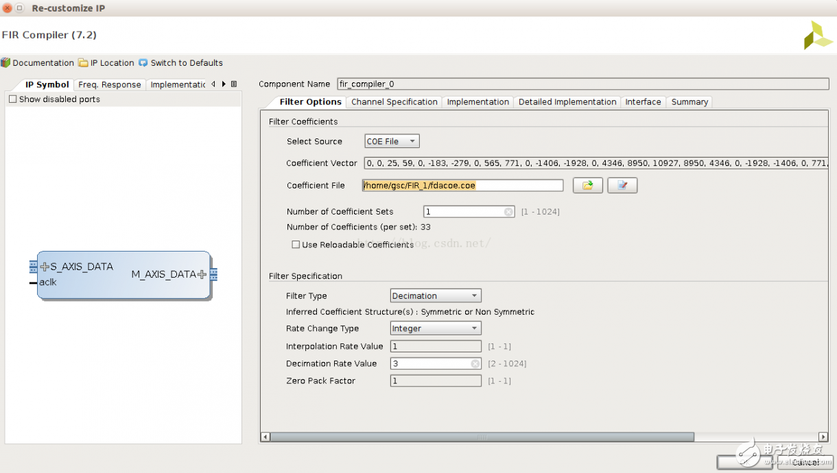 基于vivado的fir ip核的重采樣設(shè)計與實現(xiàn)
