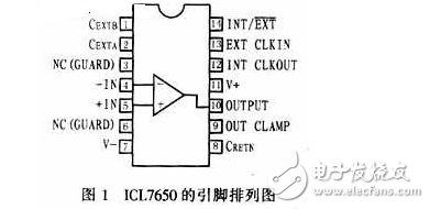 ICL7650斬波穩(wěn)零運算放大器的原理及應(yīng)用