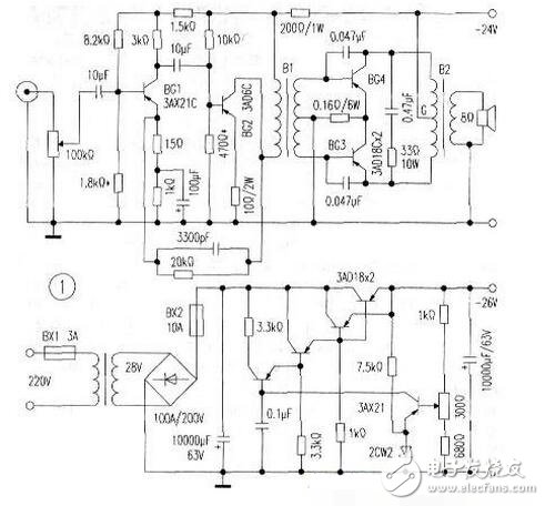 加接線間變壓器的這只音箱的聲音有很大的變化，聲音柔和度與電子管功放音色相近，低音定位和力度更佳，非常耐聽。實驗結(jié)果表明。在晶體管功放中用變壓器做輸出。的確能夠改善音色。于是筆者參照有關(guān)資料。實驗制作了幾臺用變壓器做輸出的晶體管、集成電路和場效應(yīng)功率管放大器。聲音各有千秋。