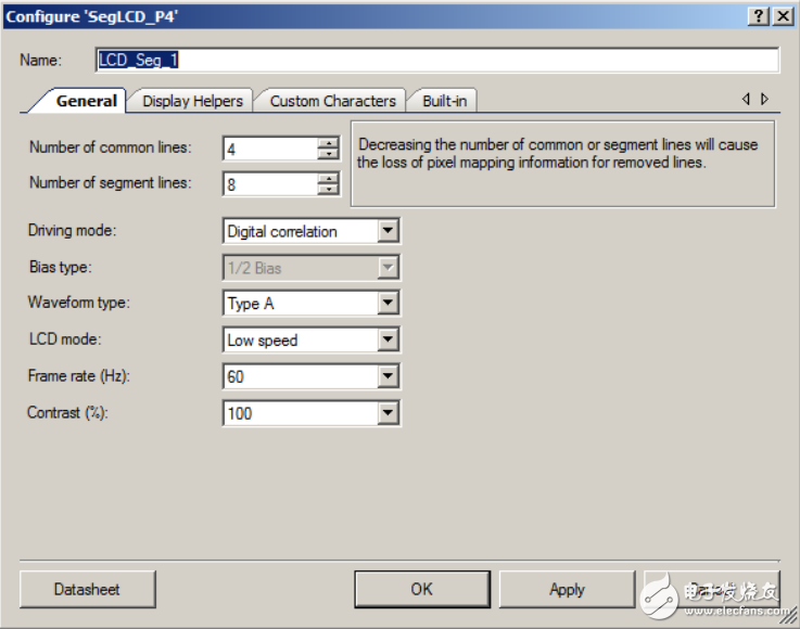 段式 LCD 組件可使用復(fù)用率在不同的電壓電平下直接驅(qū)動(dòng)各種 LCD 顯示屏