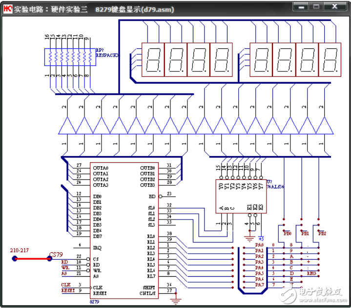 8279簡介及其兩位數(shù)加減乘除計算器的設(shè)計與實現(xiàn)